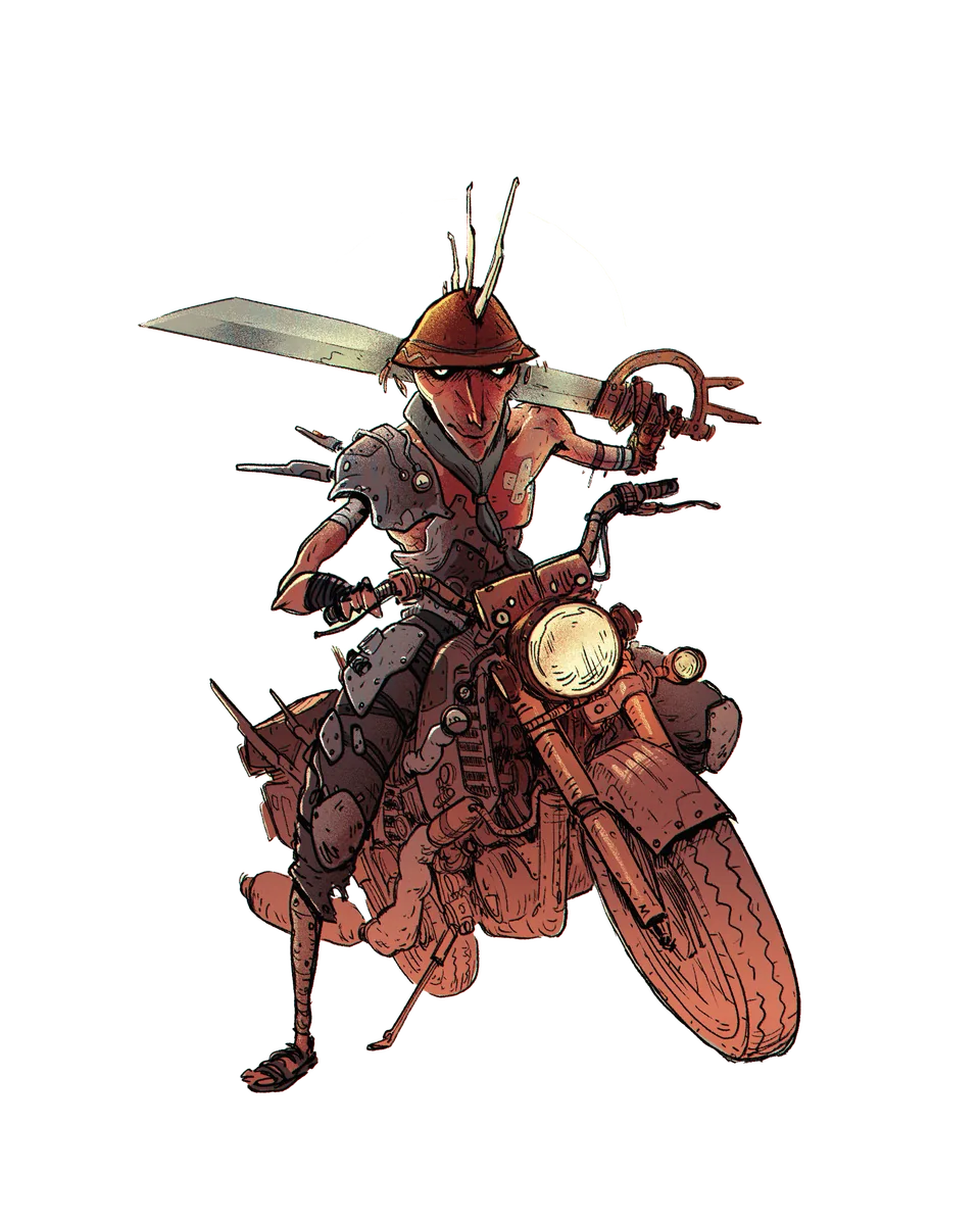 Personagem Motoceiro